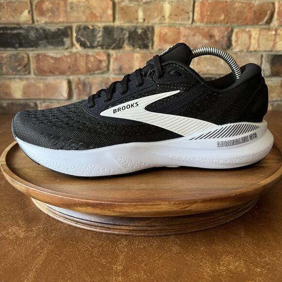 Brooks Adrenaline GTS 24 Supportive Men's 8.5 Black Road Running Shoes Sneakers
